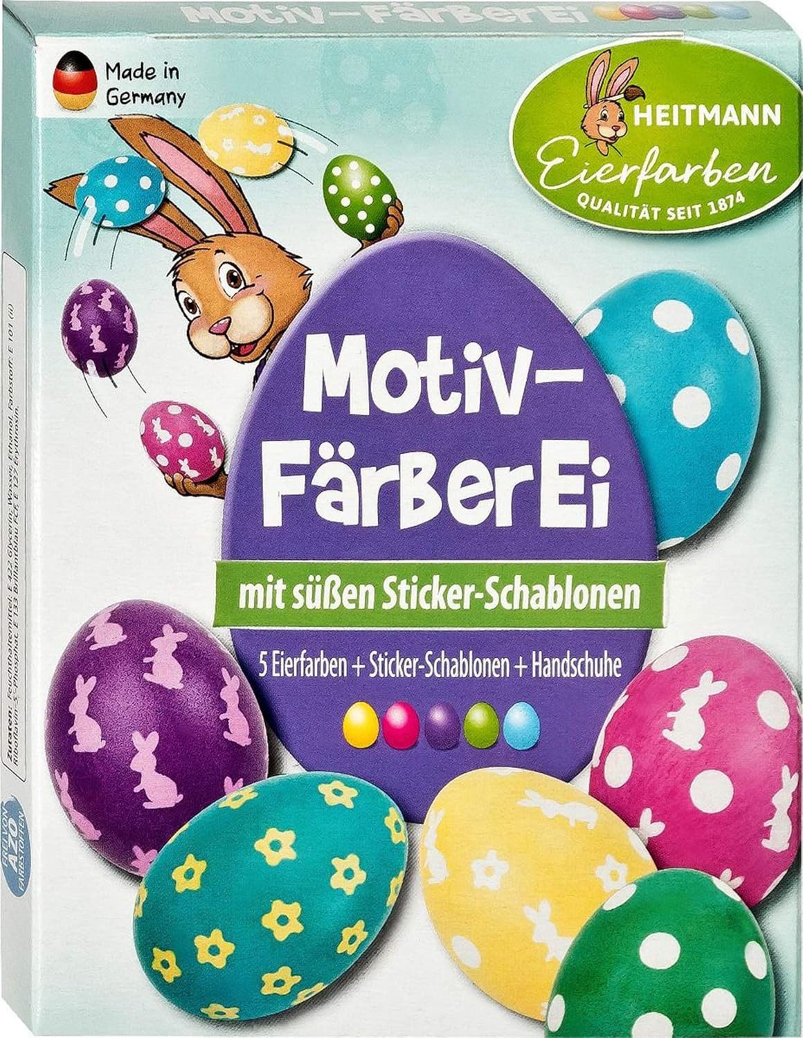 BRAUNS HEITMANN Osterei 1x Heitmann Eierfarben - Motiv-Färberei (1 St)