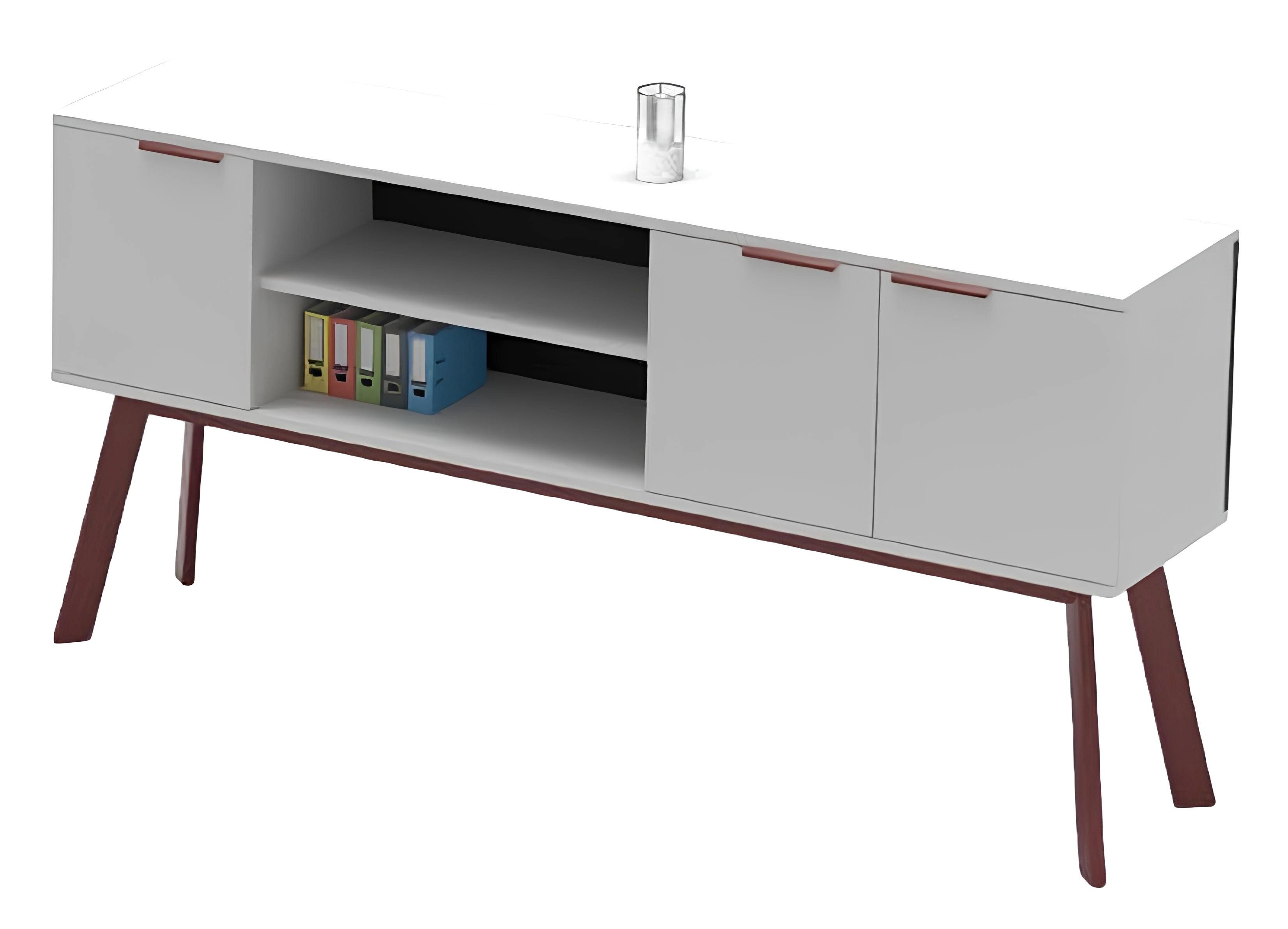 Xlmoebel Sideboard Aktenschrank aus Holz mit Ablageflächen für Büroorganisation (Sideboard, 1 St., Sideboard), Hergestellt in Europa