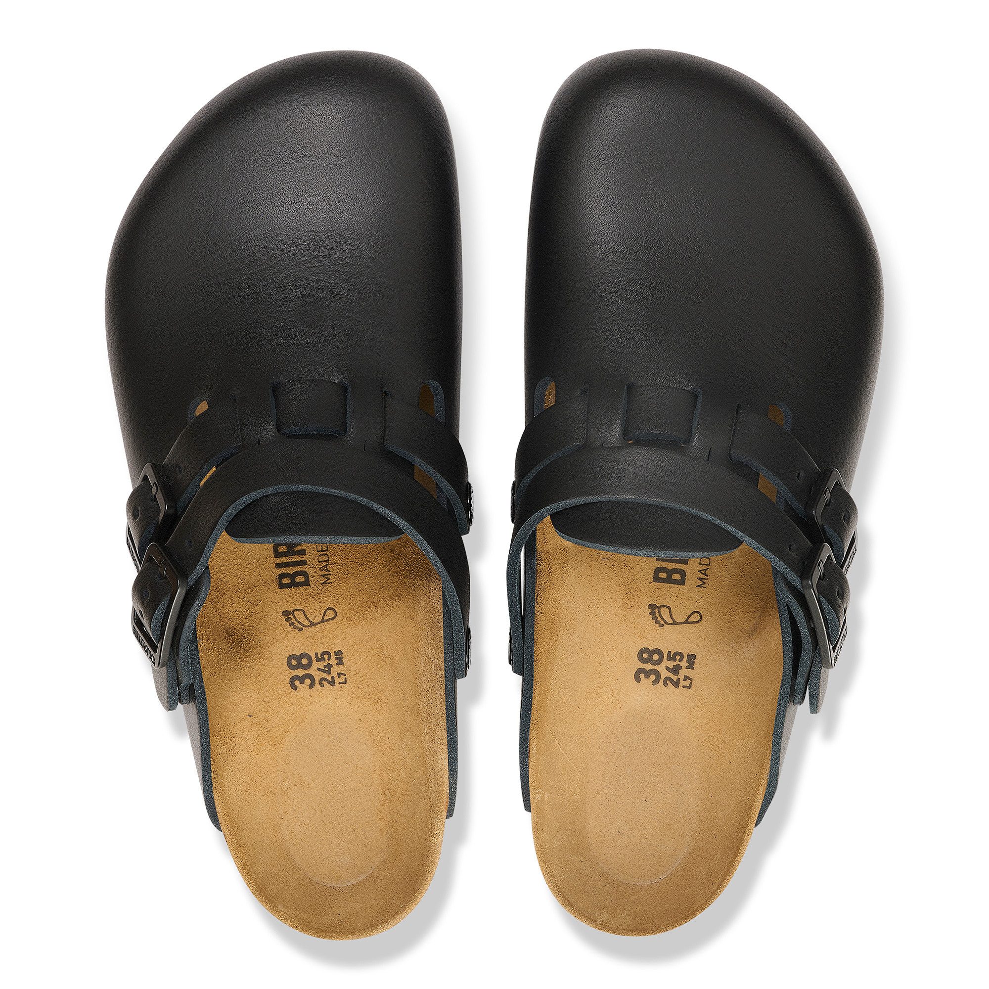 Birkenstock Damen Herren Kay Pro Hausschuhe Leder Pantoletten - Anatomischer Clog Zertifiziert EN ISO 20347:2043, Berufsschuhe für Medizin & Gastronomie