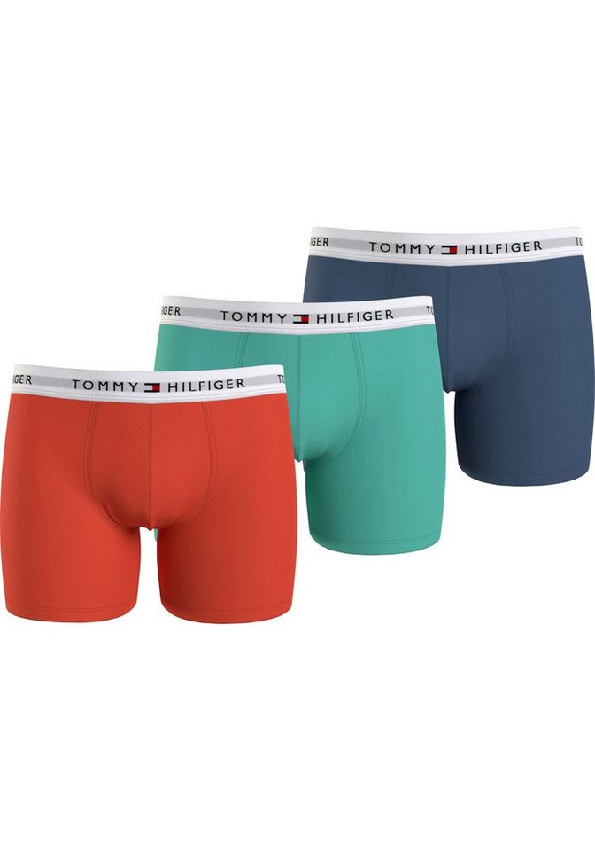 Tommy Hilfiger Underwear Boxer 3P BOXER BRIEF (Packung, 3-St., 3er-Pack) mit  längerem Bein und Tommy Hilfiger Logo-Elastikbund