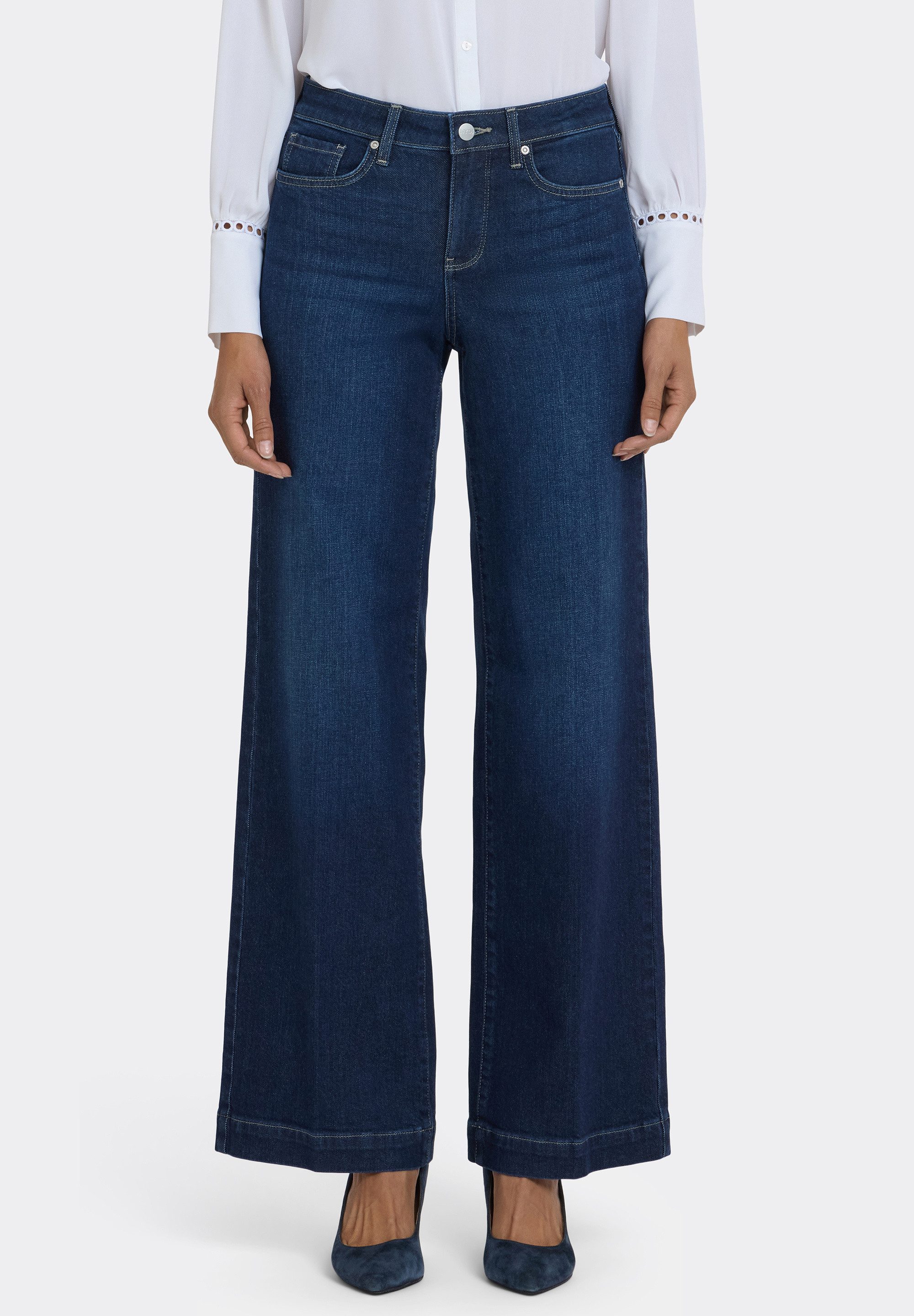 NYDJ Stretch-Jeans Teresa Wide Leg Schlankmachende Passform