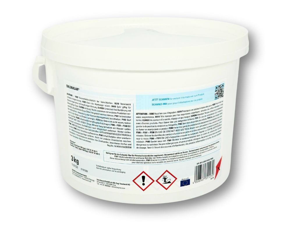Bayrol Poolpflege Bayrol Chloriklar 3 kg