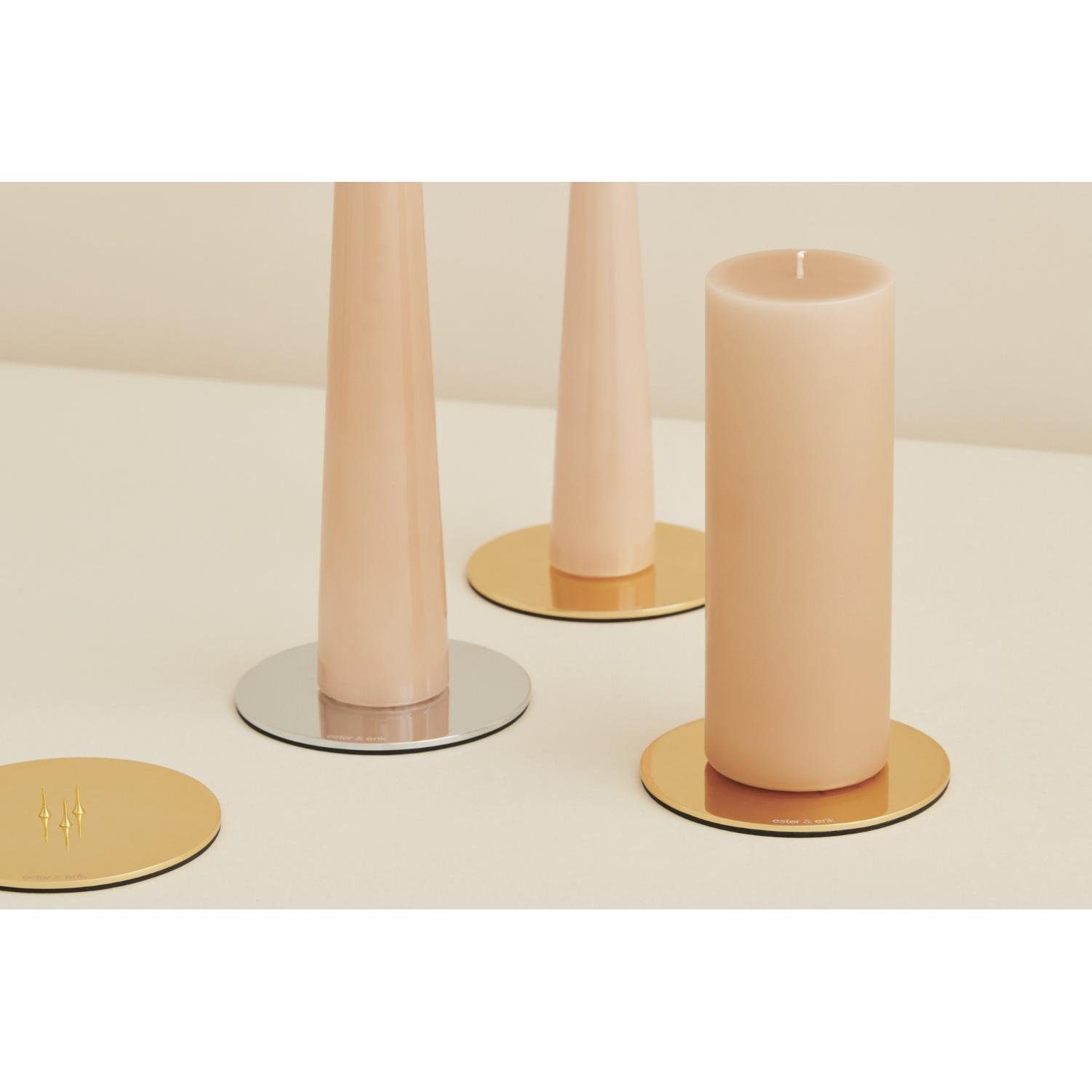 ester & erik Kerzenhalter Kerzenplatte Medium Gold Shiny günstig online kaufen