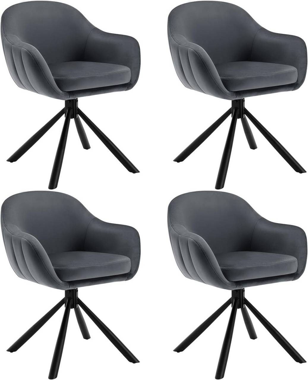 Woltu Polsterstuhl (4 St), Esszimmerstühle drehbar Set günstig online kaufen