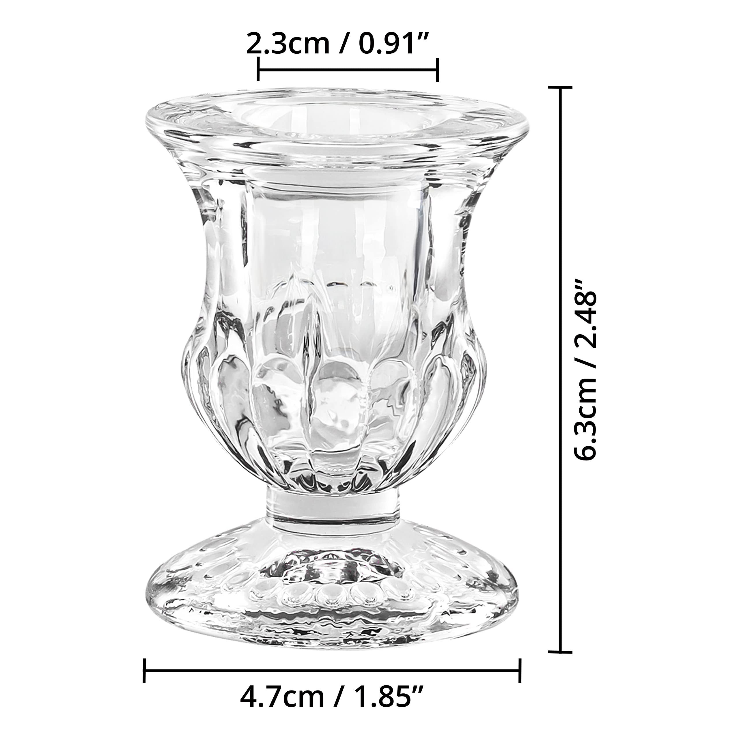 Belle Vous Kerzenständer Glas Kerzenhalter (12 günstig online kaufen