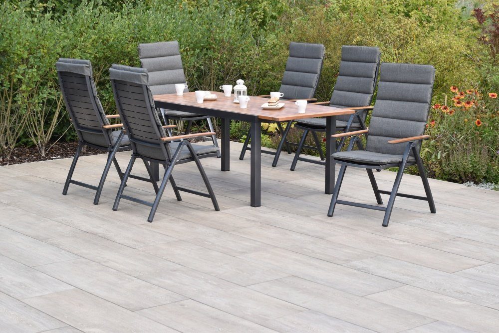 MERXX GartenEssgruppe, pulverbeschichtetes Aluminium