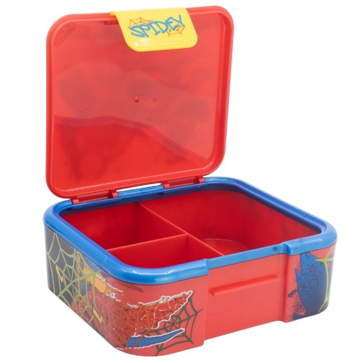 Stor Lunchbox Spiderman Kinder Brotdose – Lunchbox Pausenbox Schulbrotbox, (Einteilig), Brotzeitdose