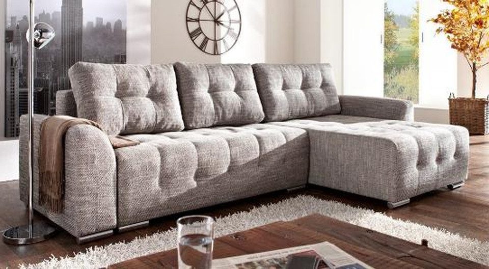 Ecksofa Elegantes Ledersofa in L-Form mit modernem Design und Komfort