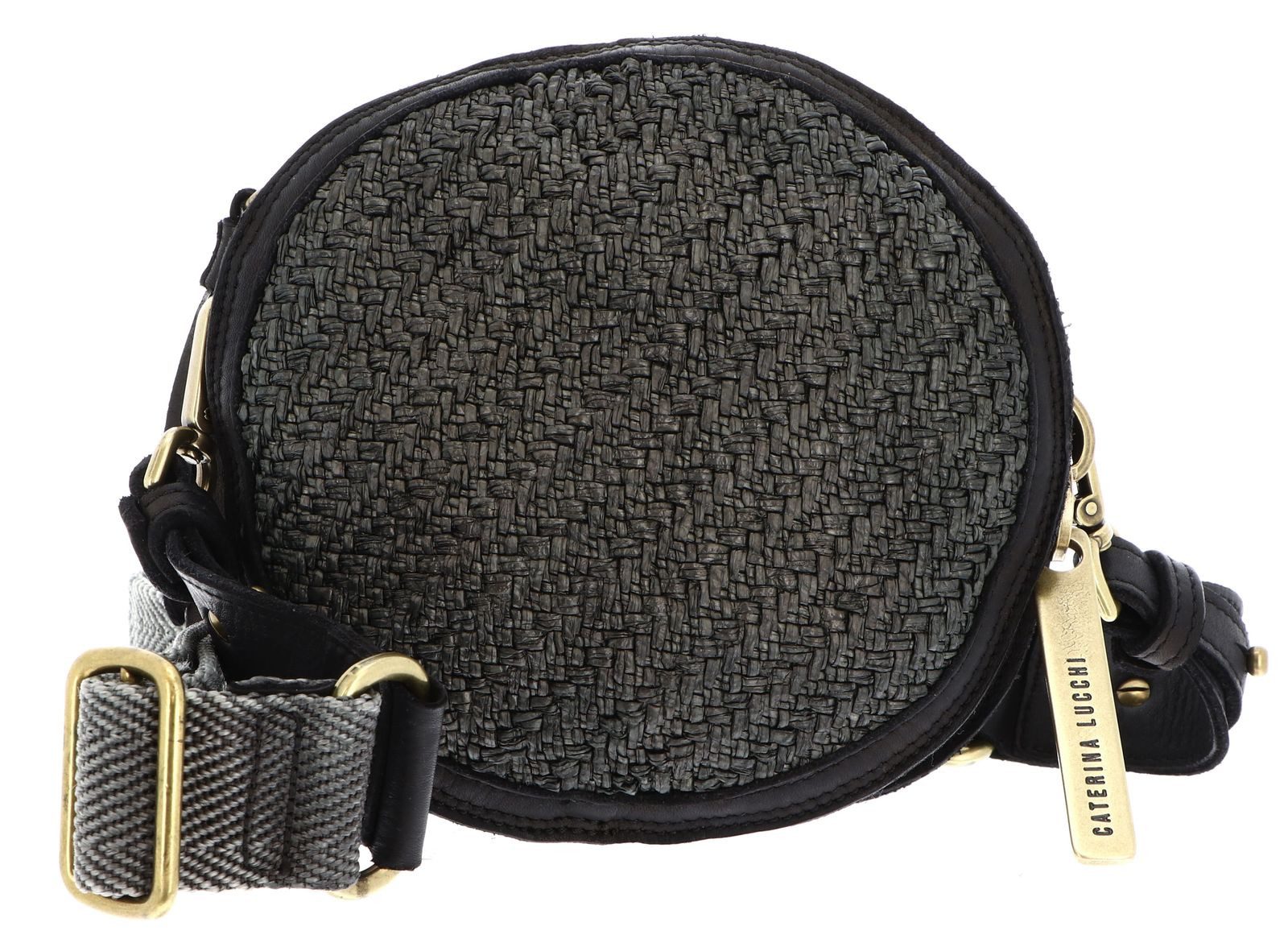 Caterina Lucchi Umhängetasche Elettra Round Crossbody Bag, aus echtem Kalbsleder