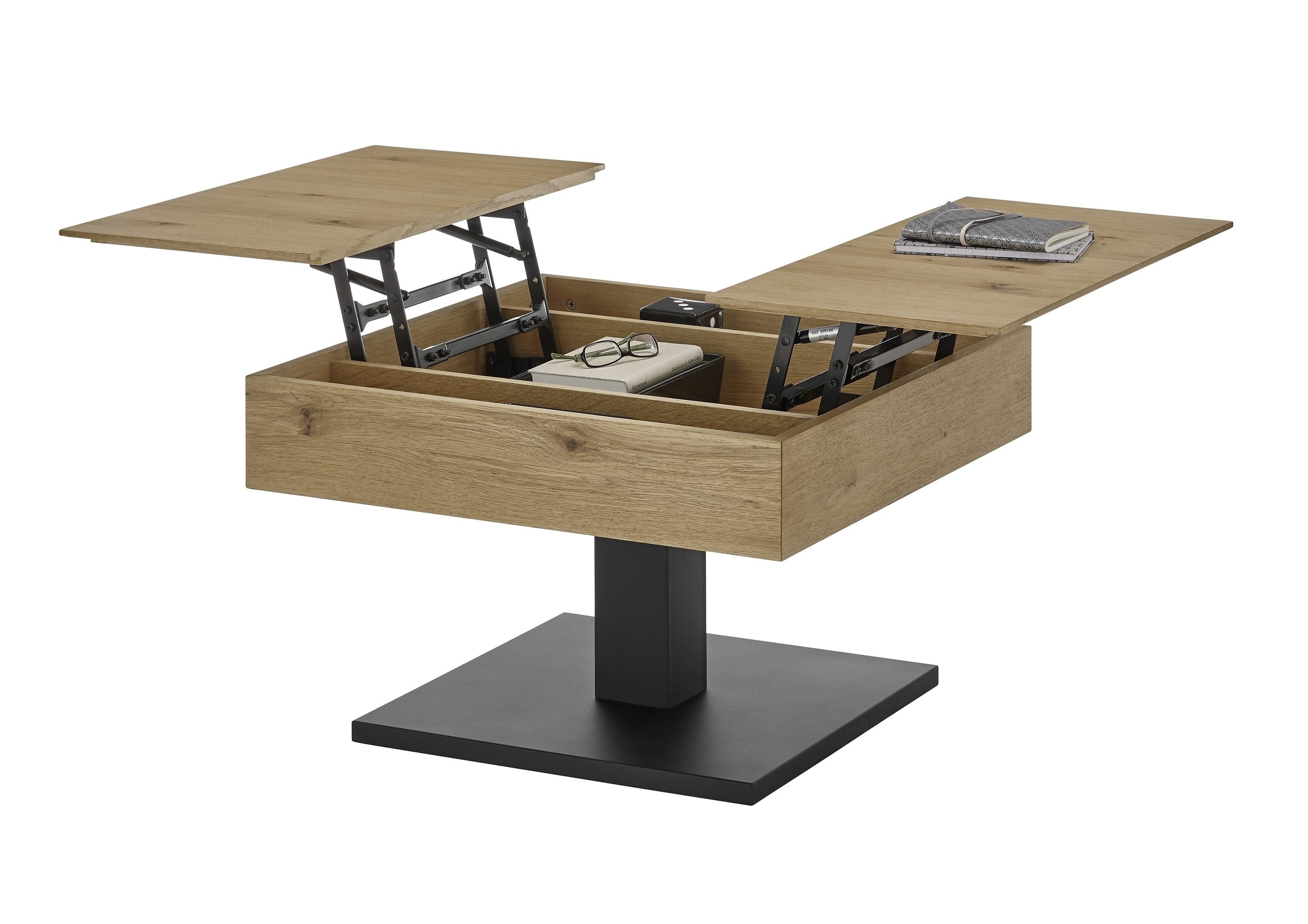 freiraum Couchtisch ASHTON, aufklappbar, Eiche furniert günstig online kaufen