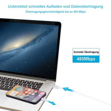 walkbee USB C auf Lightning Kabel,180 cm lang,3x iPhone Kabe,Schnelladekabel USB-Kabel, USB-C, USB C auf Lightning, für iPhone 14/13/12/11 Pro Max/Pro/XR/XS/X/SE/8Plus