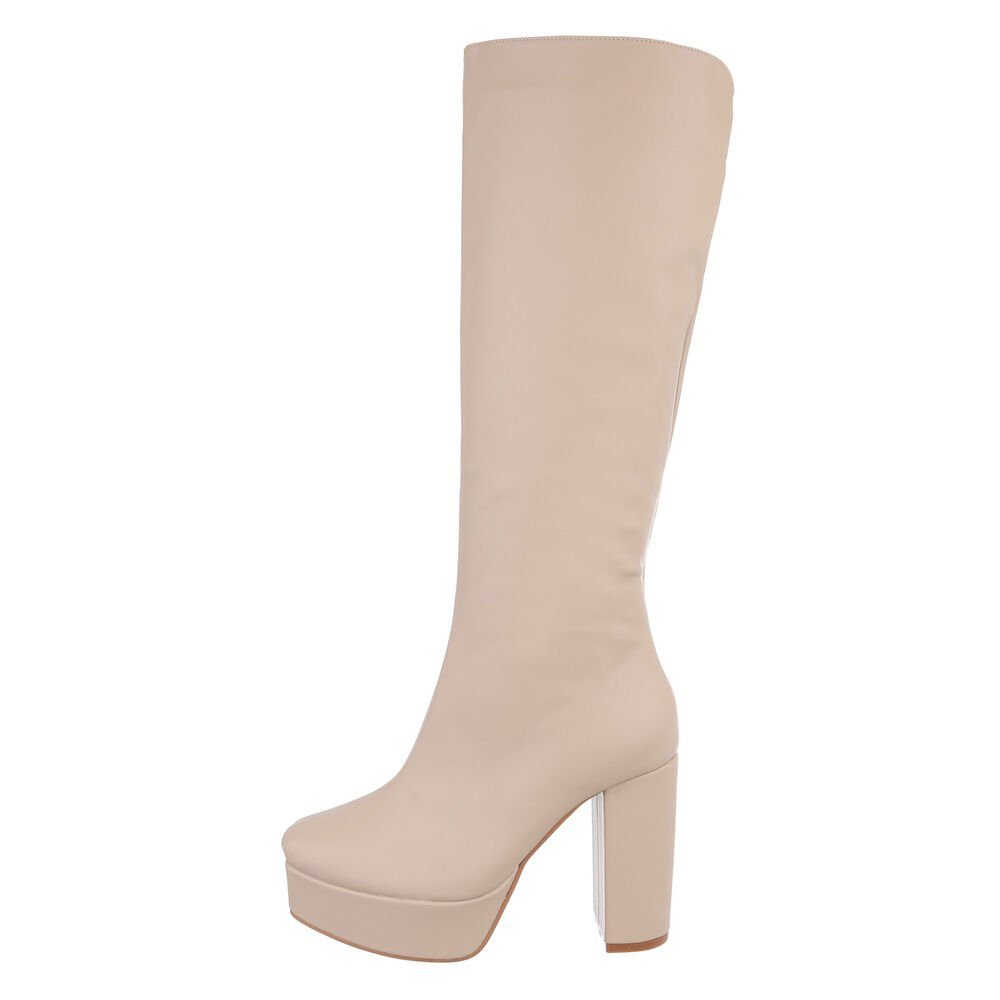 Ital-Design Damen Elegant Plateaustiefel (85255594) Blockabsatz günstig online kaufen