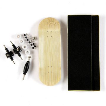 PhoneNatic Miniskateboard Finger-Skateboard Bau Set - Fingerboard - Griffbrett, Design 3 (Gelbbraun)