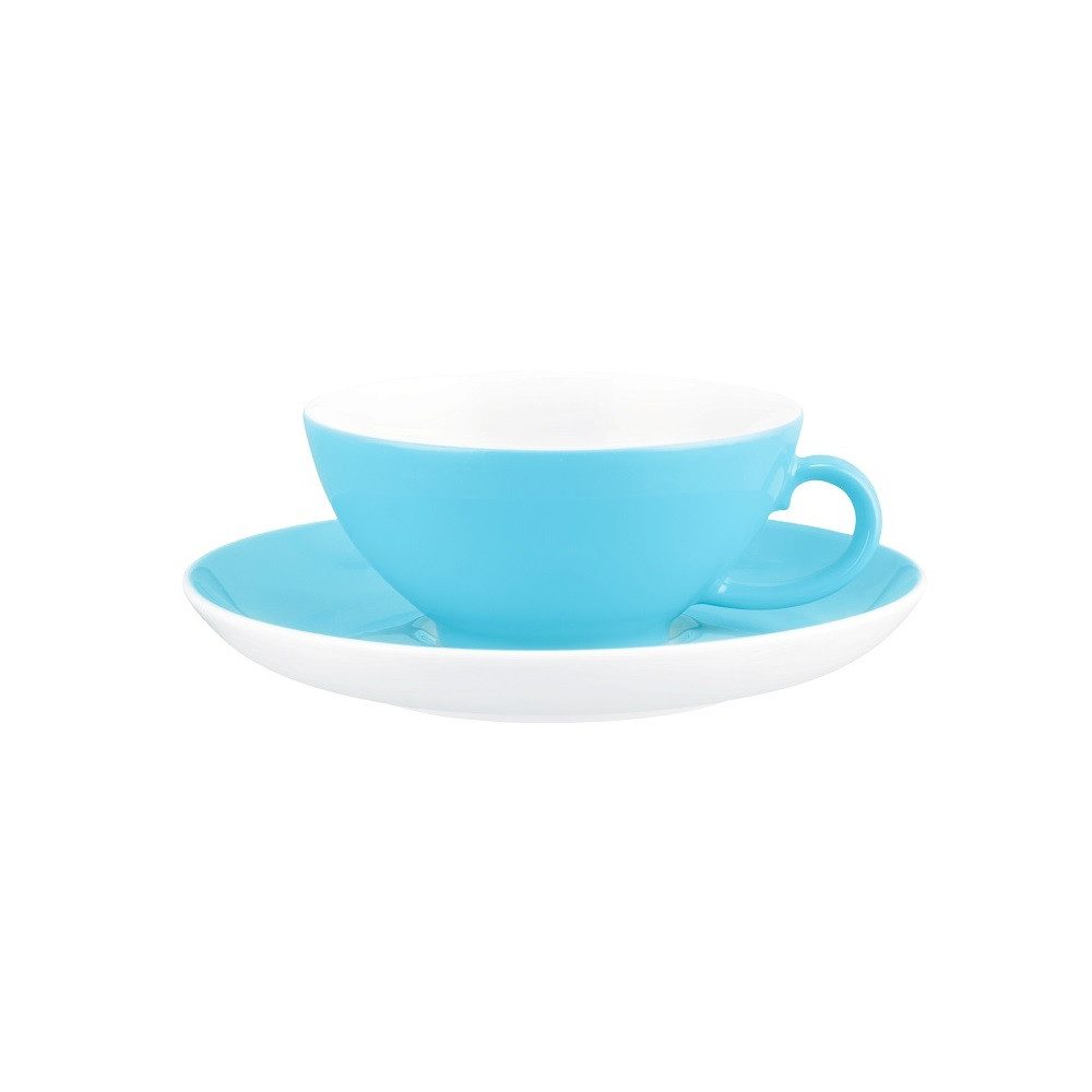 Seltmann Weiden Becher Seltmann Weiden Liberty Pure Colors lagoon blue Teeobertasse klein, Porzellan