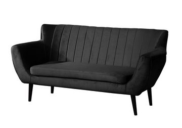 Compleo 2-Sitzer Sofa mit hohen Beinen, Velours-Sofa TULIO, Breite: 160, Komfortabel, und elegant