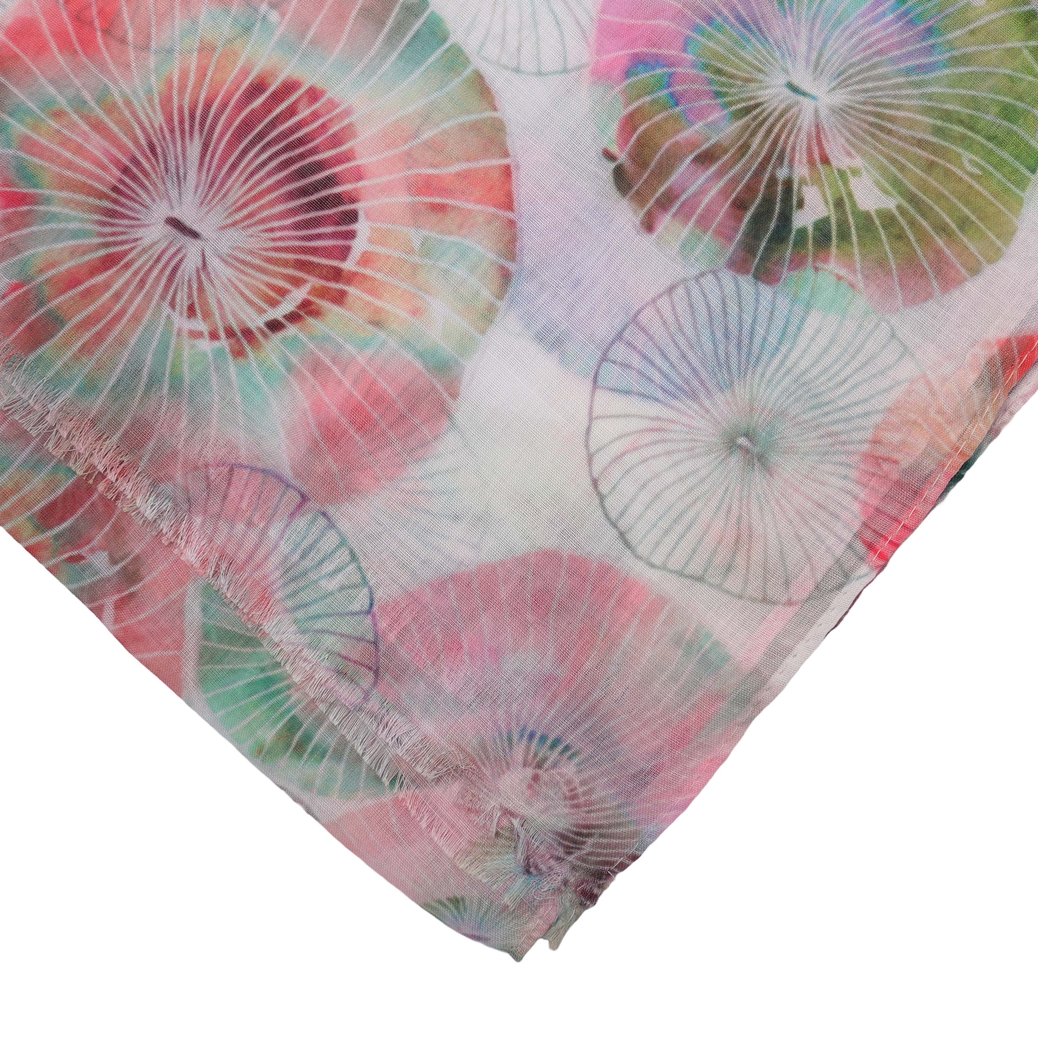 MIRROSI Modeschal Weicher & Leicht Großes Schal, ca.75x180cm, Bunt Print, (aus 100% Viskose, Atemberaubende Designs), Damen Halstuch Stola ideal für Frühling, Sommer und Herbst
