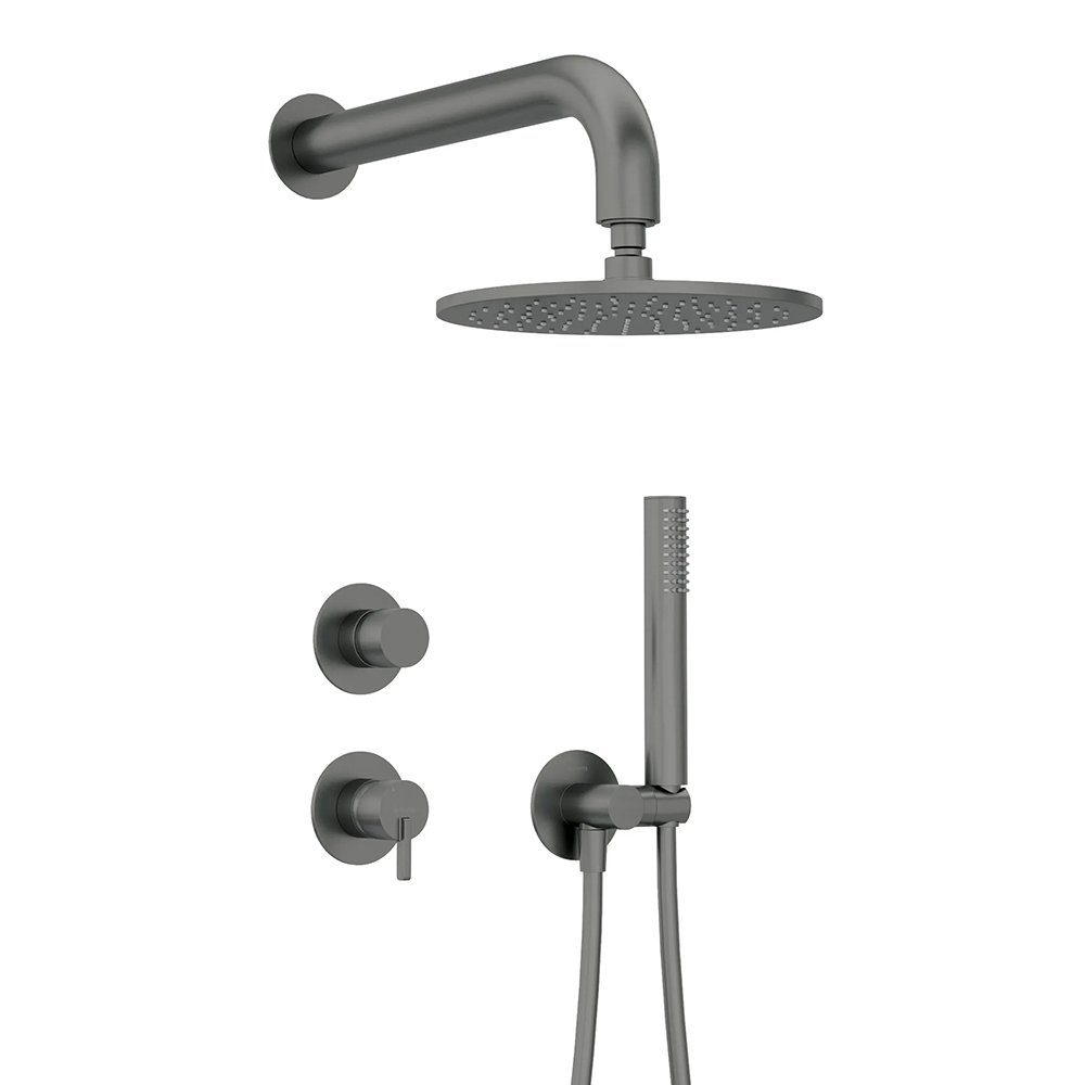Lomadox Duscharmatur SILIA-30 Unterputz-Duscharmatur, 4-teilig, titaniumfarben