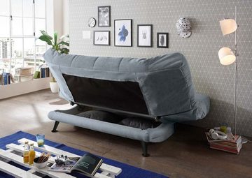 ED EXCITING DESIGN Schlafsofa, Ikar Schlafsofa 208 x 102 cm Polstergarnitur Sofa Couch Anthrazit