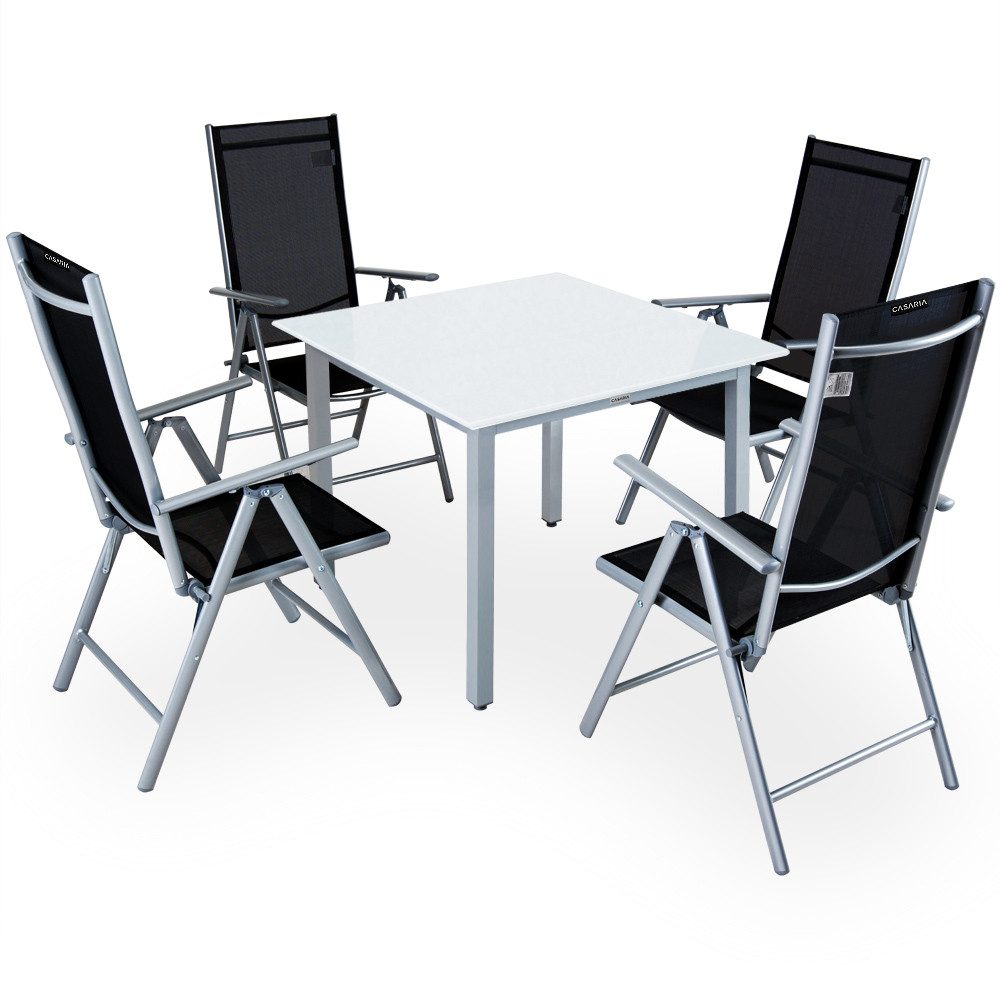 Casaria Garten-Essgruppe Bern, (5-tlg), Aluminium 5mm günstig online kaufen