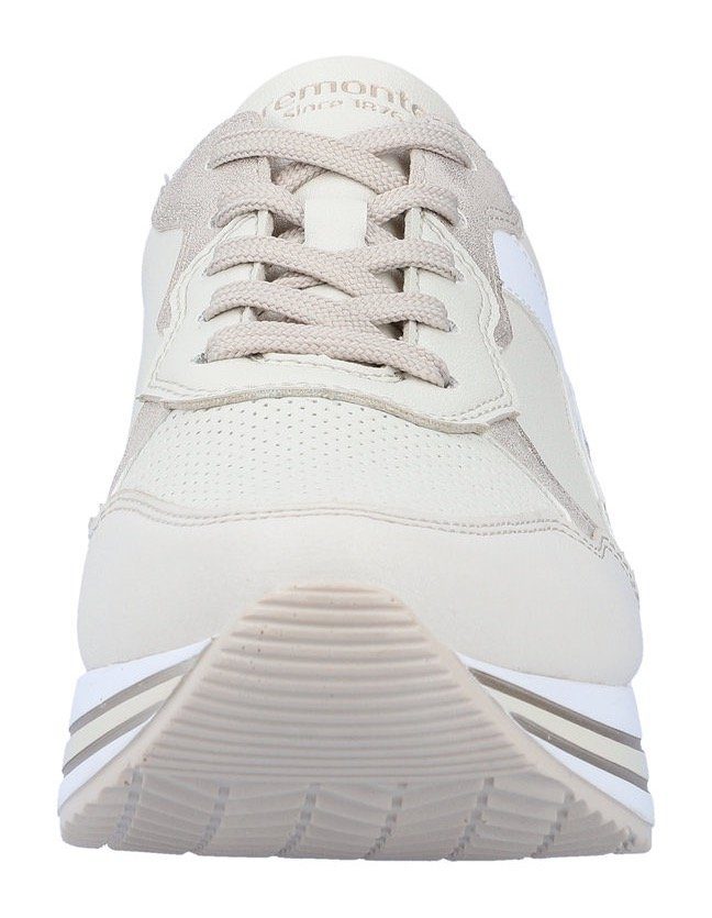 Remonte Plateausneaker mit Soft-Foam Wechselfußbett offwhite-hellbeige