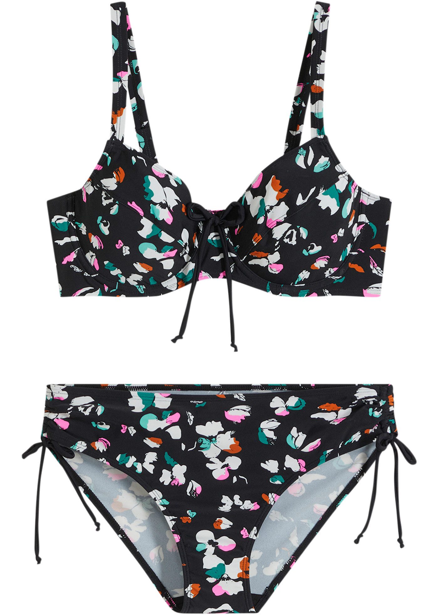bonprix Bügel-Bikini (Set, 2-St) Minimizer-Passform, toller Alloverdruck