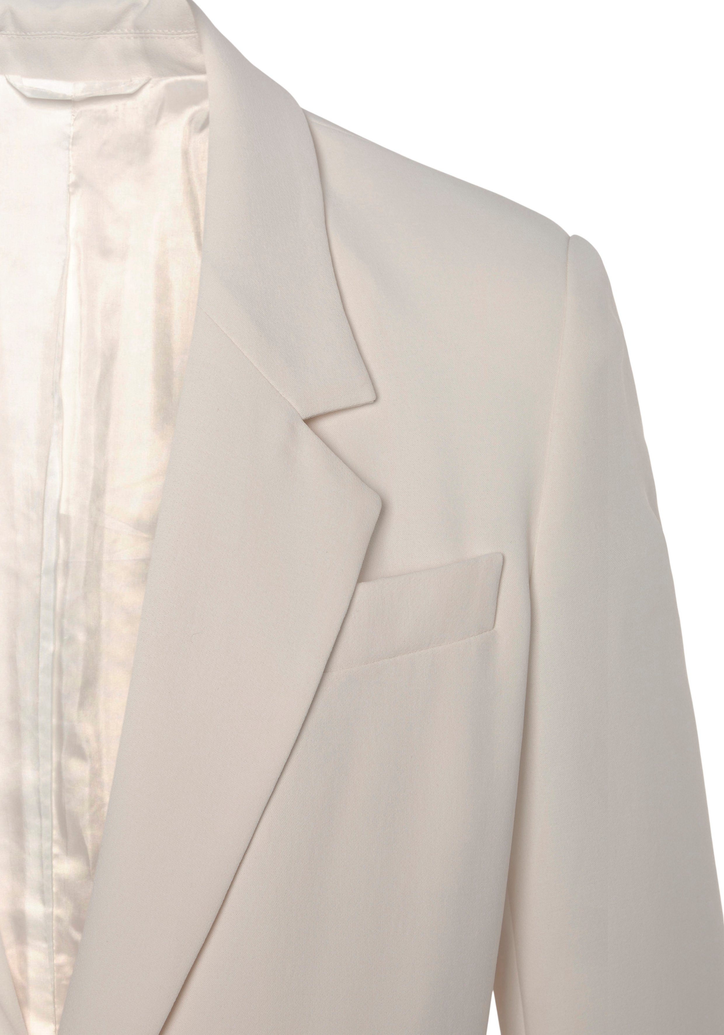 LASCANA long blazer with lapel collar and back slit, women's blazer, elegant-chic