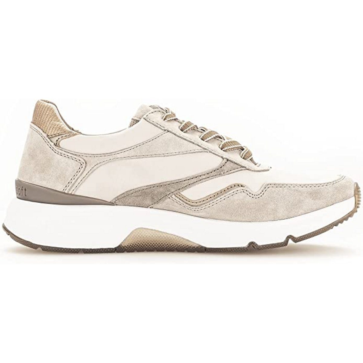 beige Gabor (1-tlg) Laufschuh / 53) Weiß (ivory/oasi kombi