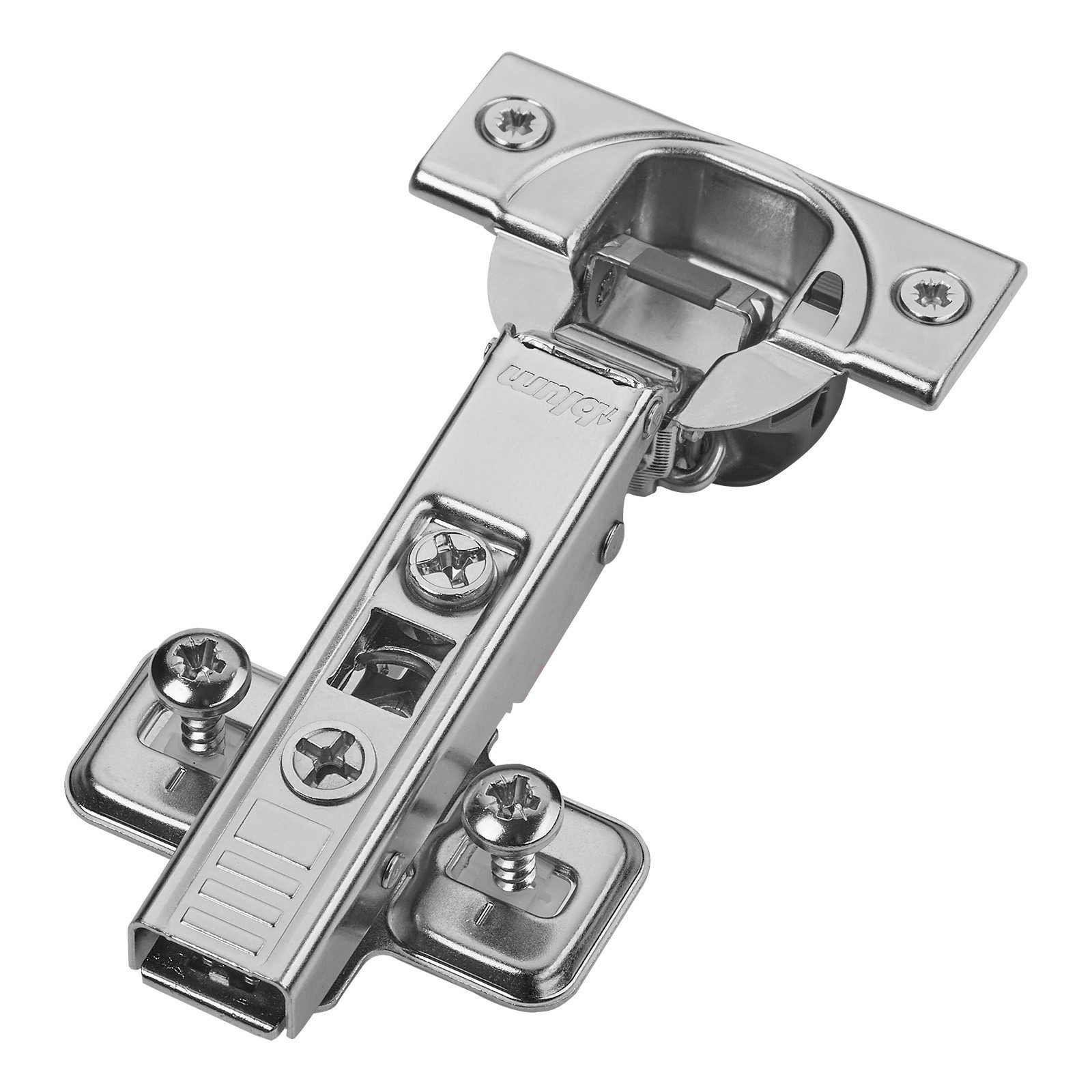 blum Möbelbeschlag Topfband Schrankscharnier 110° 71B3580 Eckanschlag SoftClose (1 St), 3D-Verstellung, inkl. Montageplatte 174E6100