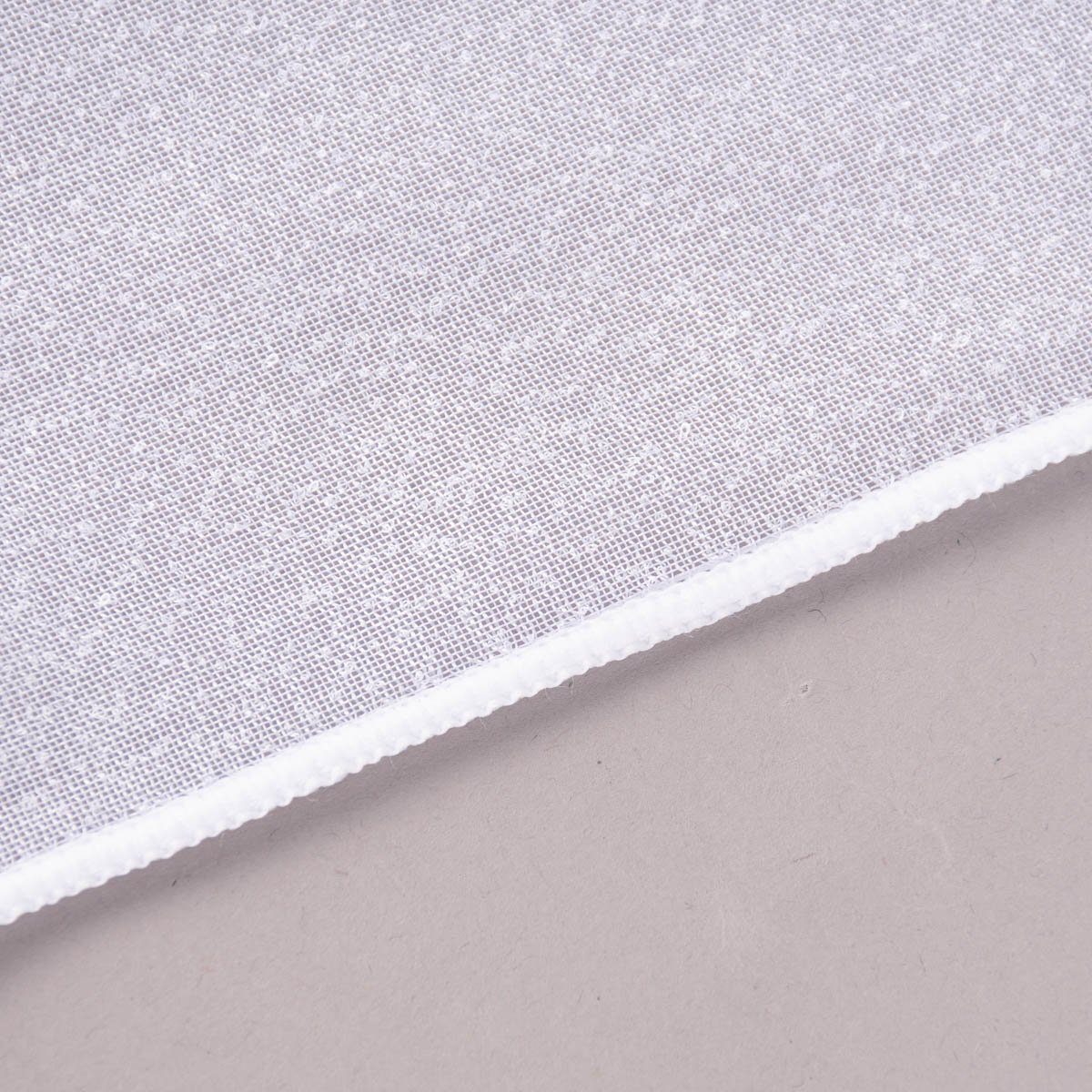 SCHÖNER LEBEN. Meterware Gardinenstoff Stores feine Bouclé-Struktur mit Bleiband weiß 2,60m, leicht perforiert, Kunstfaser, made in Germany, mit Bleiband, pflegeleicht
