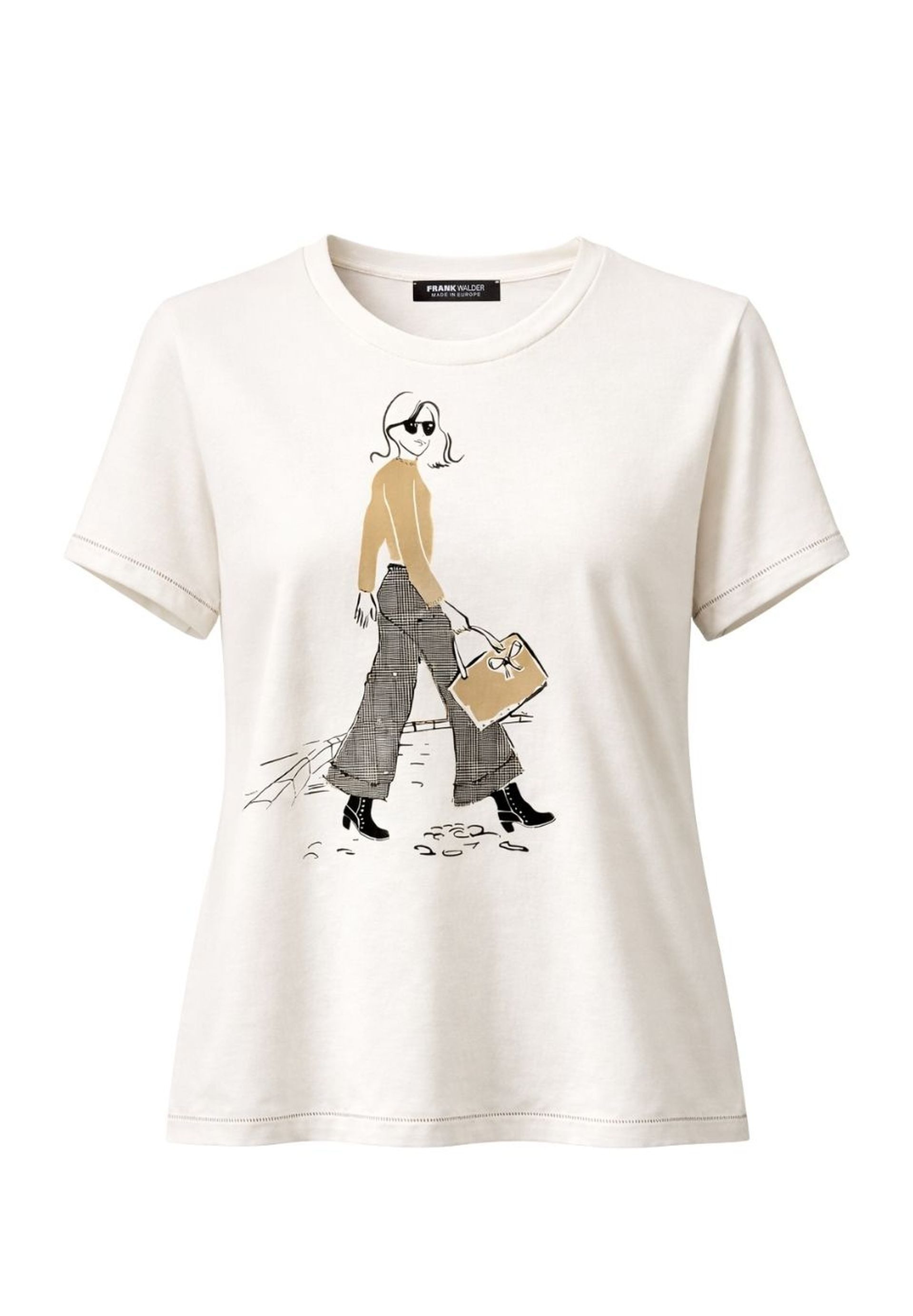 FRANK WALDER T-Shirt mit Frontprint