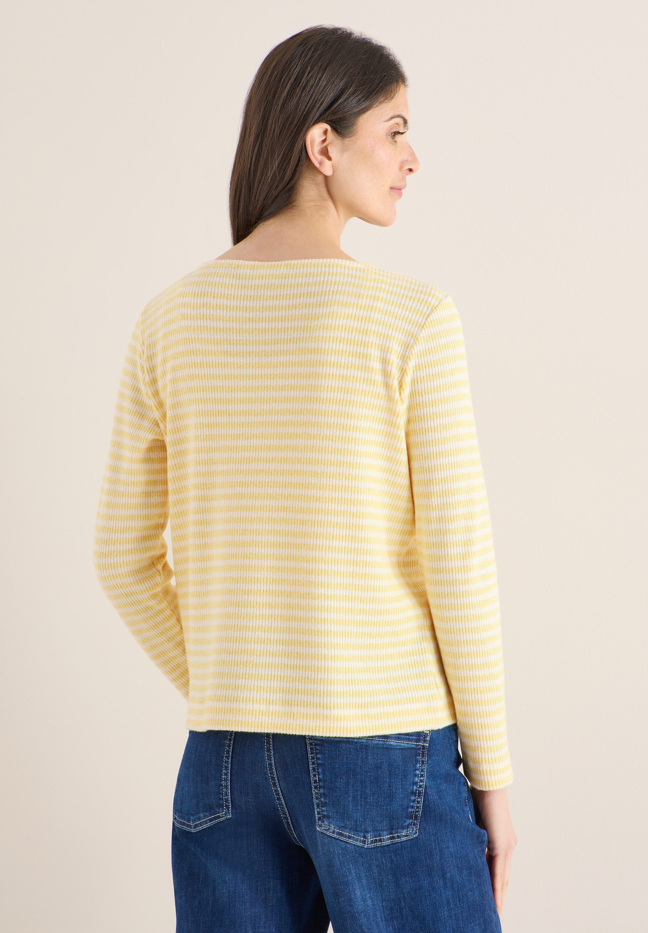 CECIL Langarmshirt mit U-Boot-Ausschnitt