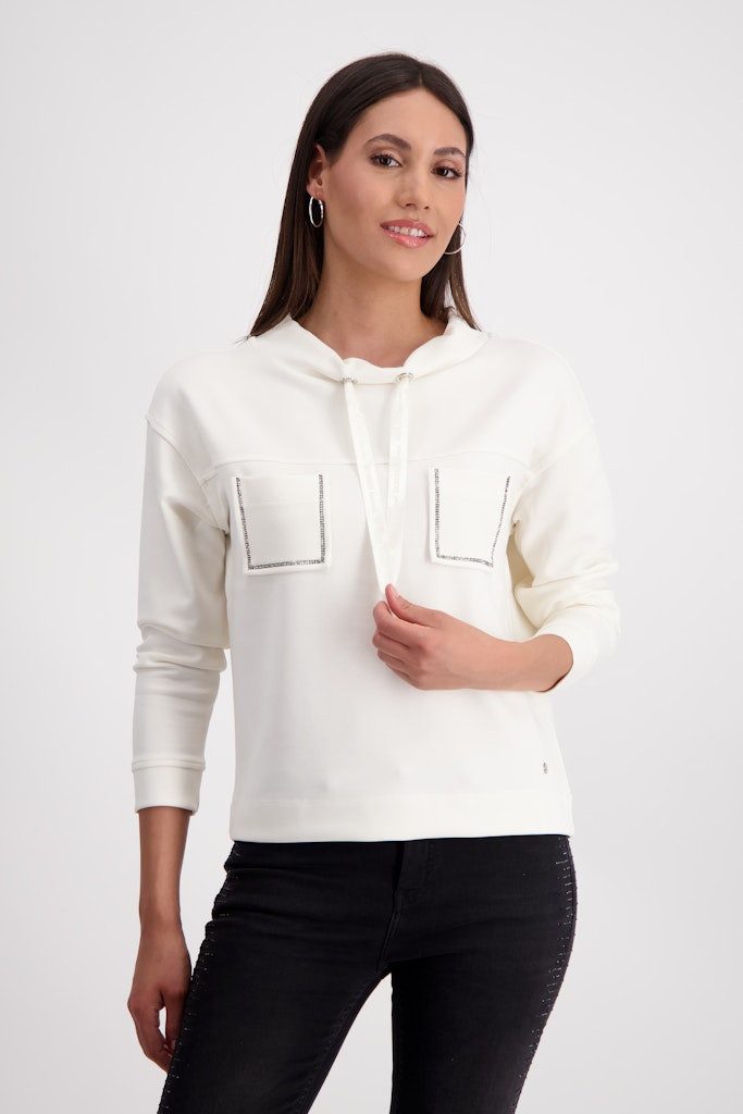 Monari Sweatshirt Mit funkelnden Strass-Applikationen günstig online kaufen