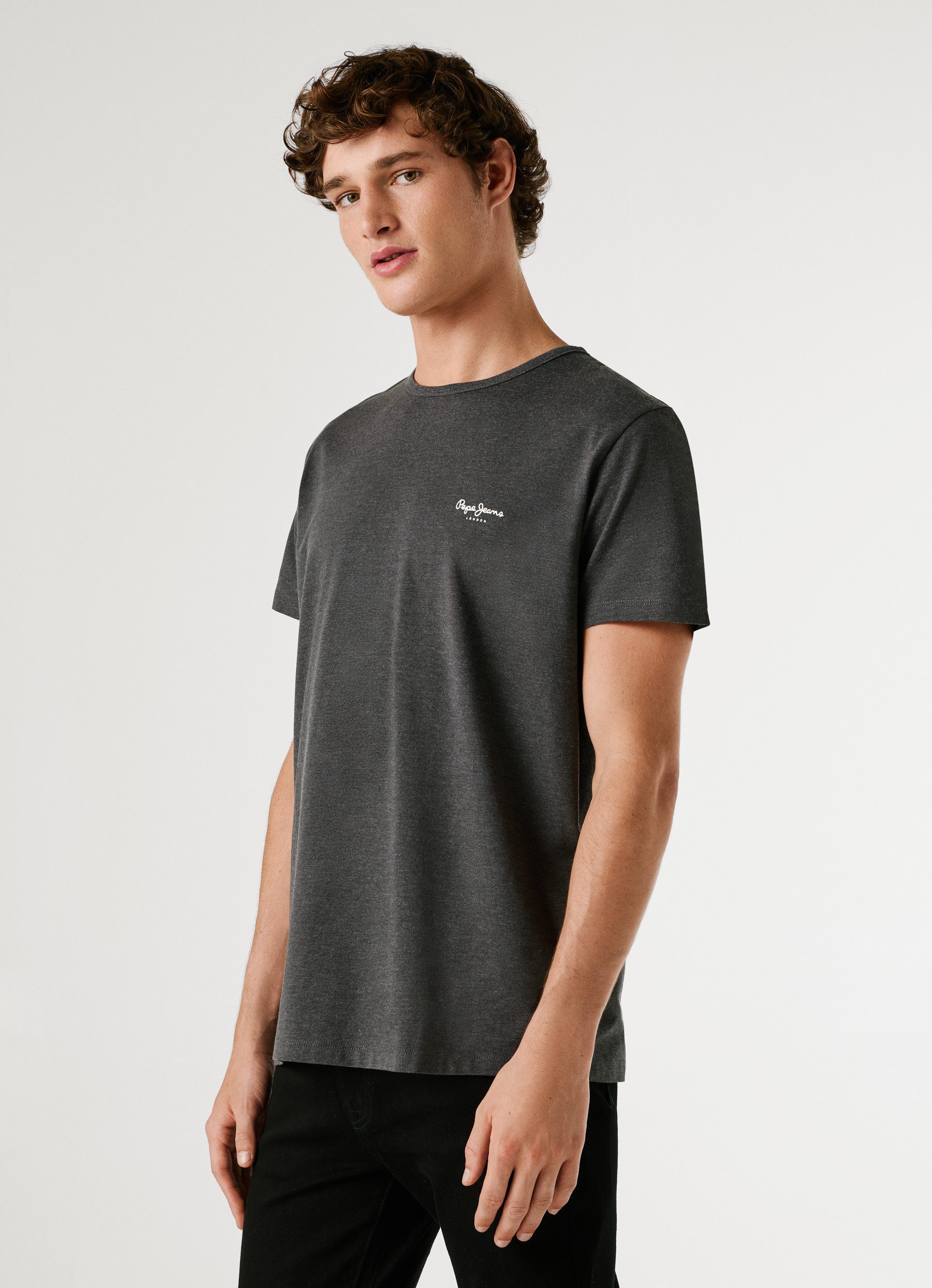Pepe Jeans T-Shirt ORIGINAL BASIC 3N Rundhals mit kleinem Logodruck günstig online kaufen