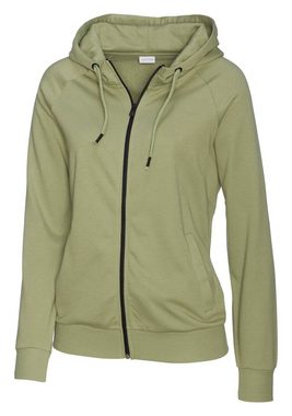 LASCANA Kapuzensweatjacke mit Reißverschluss, Loungeanzug