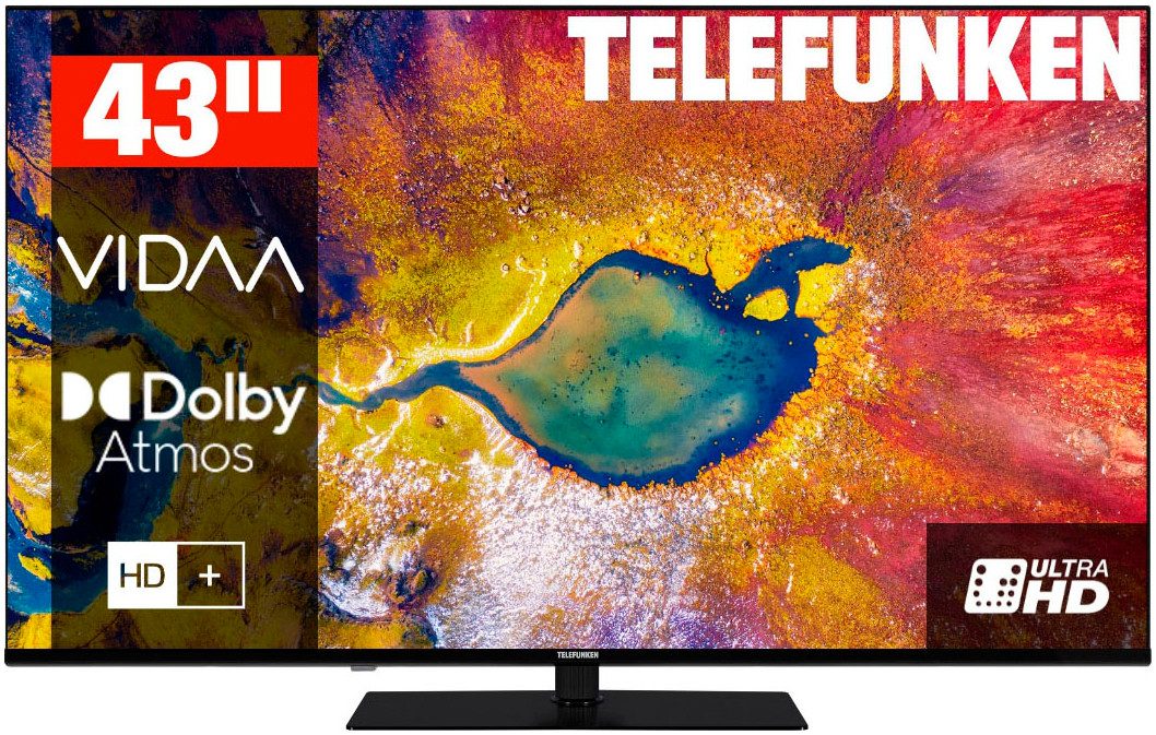 Telefunken D43U975M8CWI LED-Fernseher (108 cm/43 Zoll, 4K Ultra HD, Smart-TV)