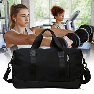 SOTOR Sporttasche Reisetasche mit Schuhfach & Nassfach Trainingstasche Freizeittasche, Schultergurt, für Yoga, Schwimmen, Tourismus, Fitness
