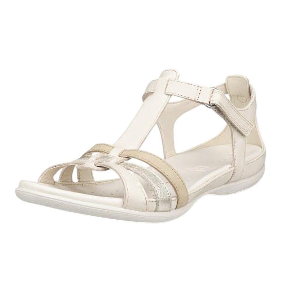 Ecco Flash (weiches Leder) limestone/gold Damen Sandale