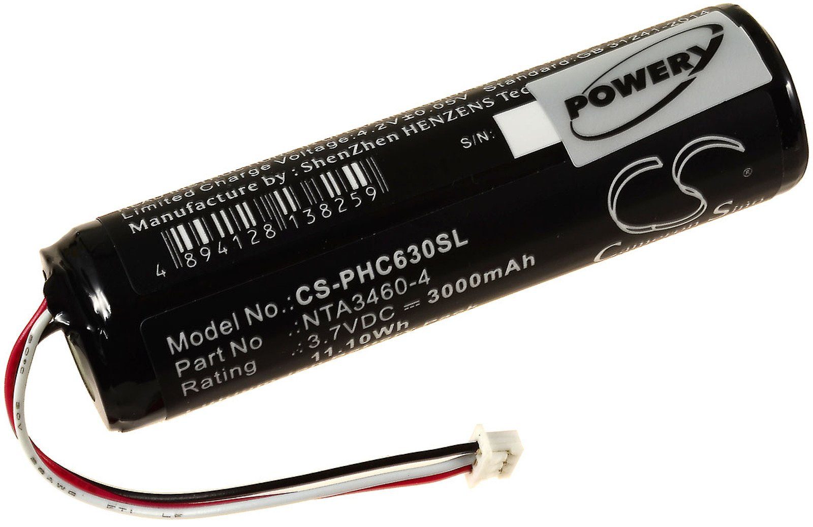 Powery Akku für Philips Typ NTA3460-4 Akku 3000 mAh (3.7 V)