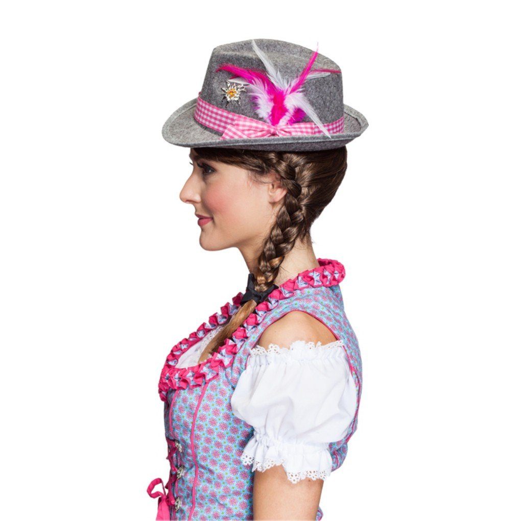 Orlob Trachten-Kostüm Trachtenhut Moni Pink