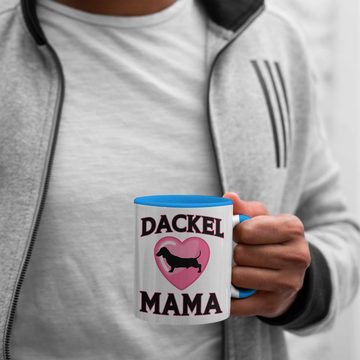 Trendation Tasse Trendation - Dackel Mama Tasse Geschenk Frauen Dackel-Besitzerin