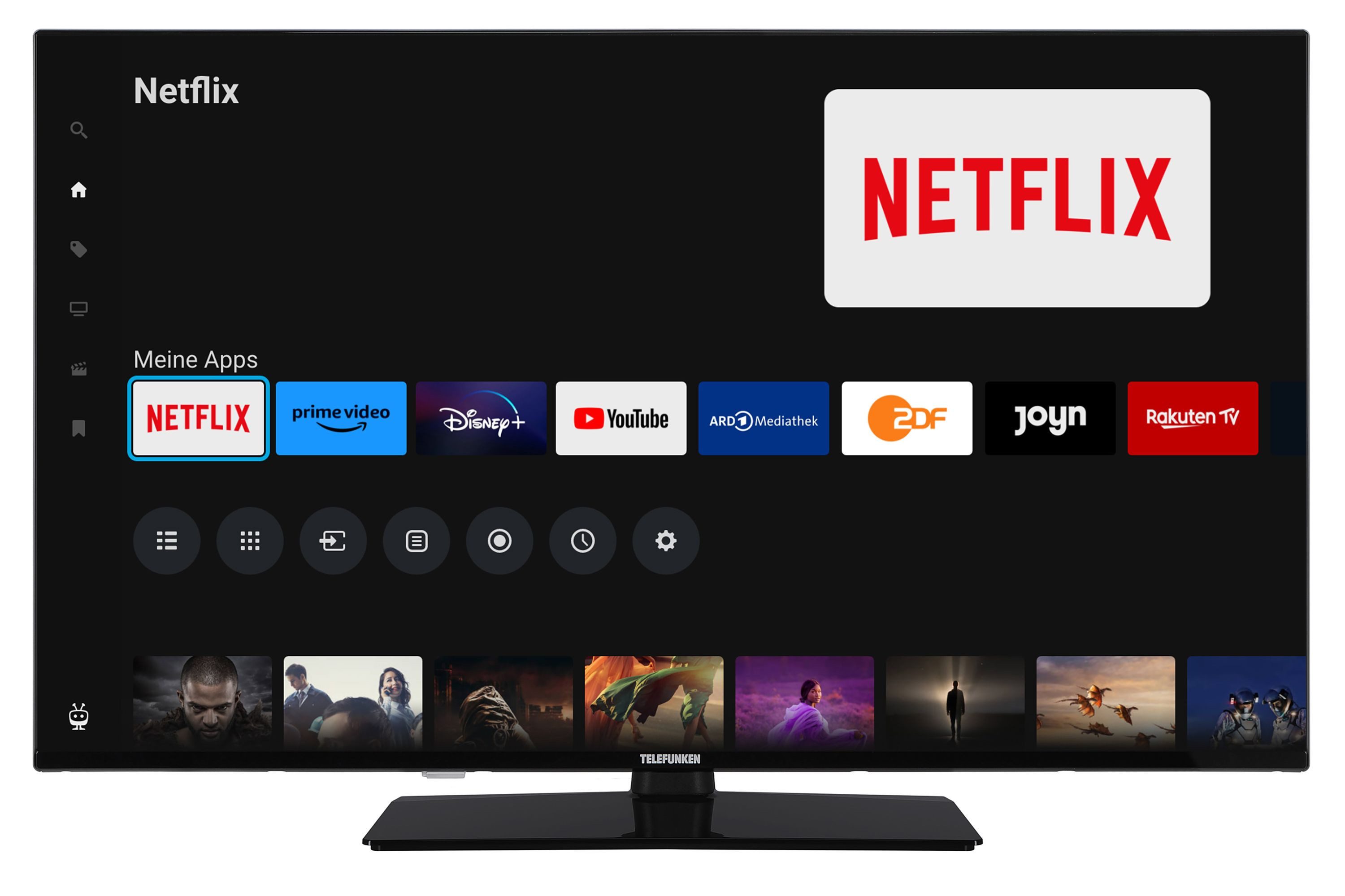 Telefunken QU50TO750MA QLED-Fernseher (126 cm/50 Zoll, schwarz ! RABATT: 16.67%