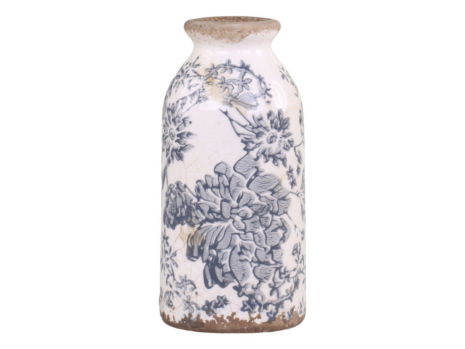 Chic Antique Dekovase Melun Flasche | Pflanzkübel