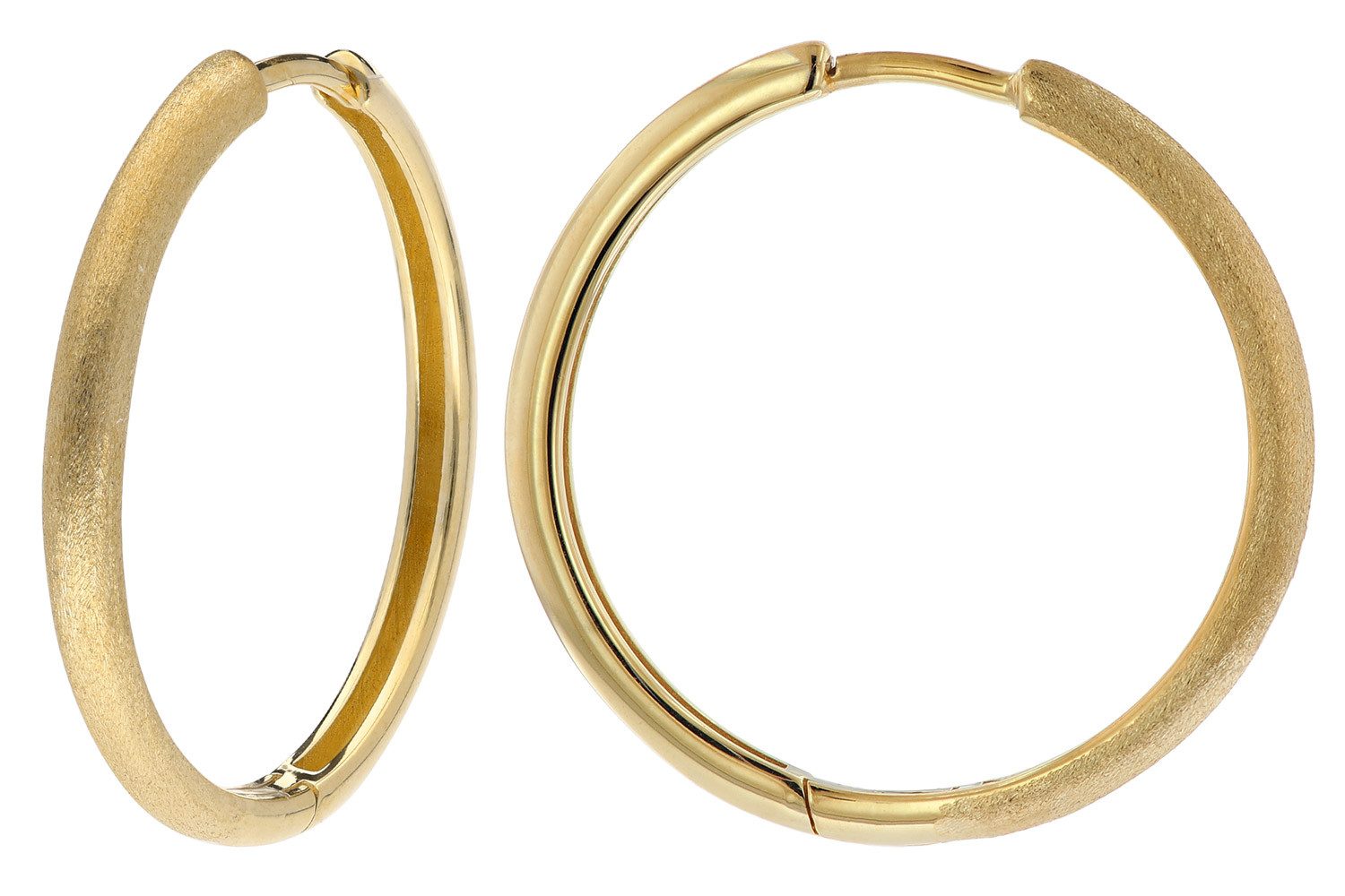 trendor Paar Creolen Damen 925 Silber Vergoldet Klapp-Ø 20 mm günstig online kaufen