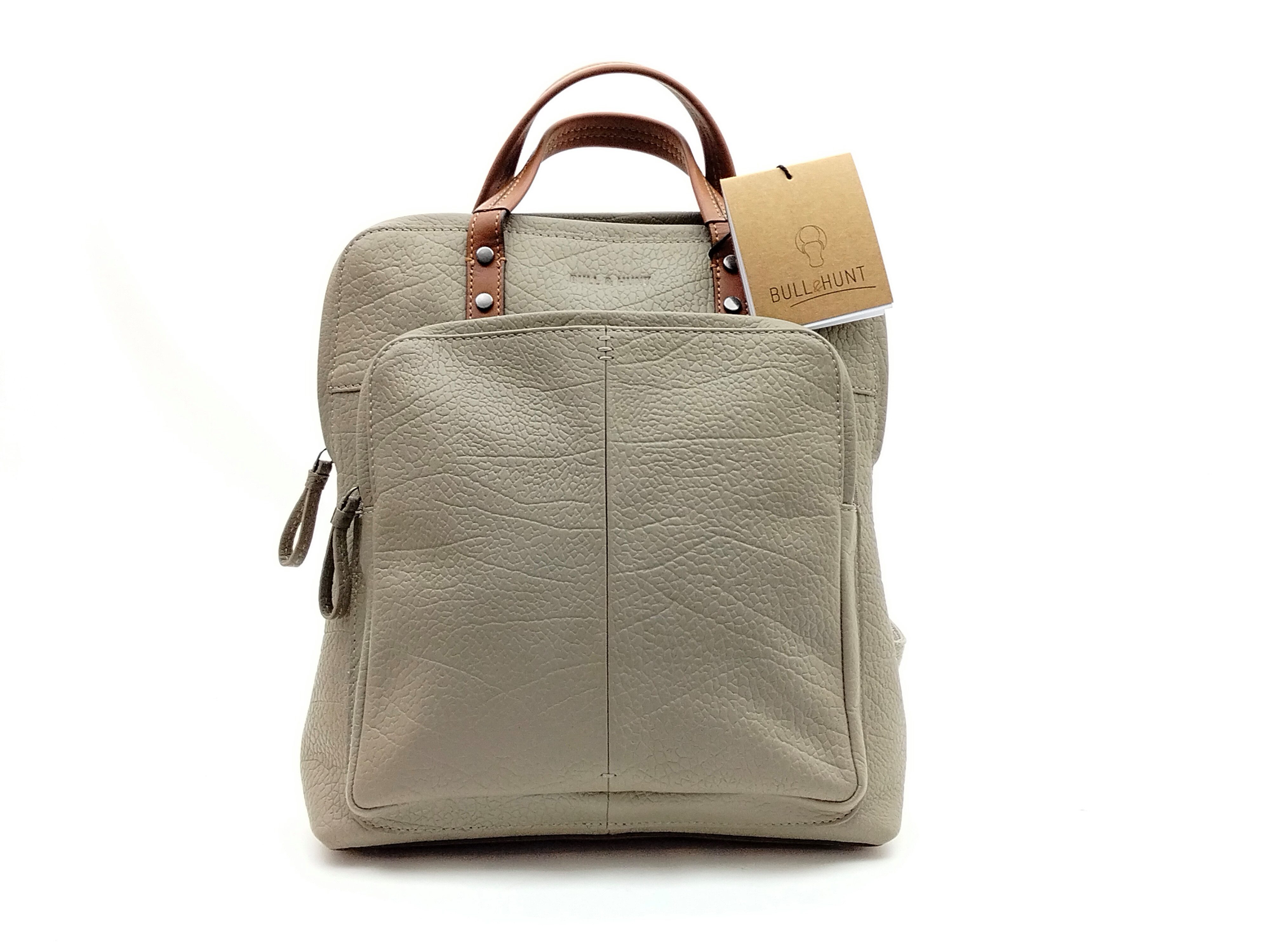 Bull & Hunt Cityrucksack Bull & Hunt City Rucksack grau/braun