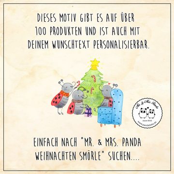 Fußmatte 50 x 75 cm Weihnachten Smörle - Schwarz - Geschenk, Winter, Türmatte, Mr. & Mrs. Panda, Höhe: 0.3 mm, Liebevoller Empfang