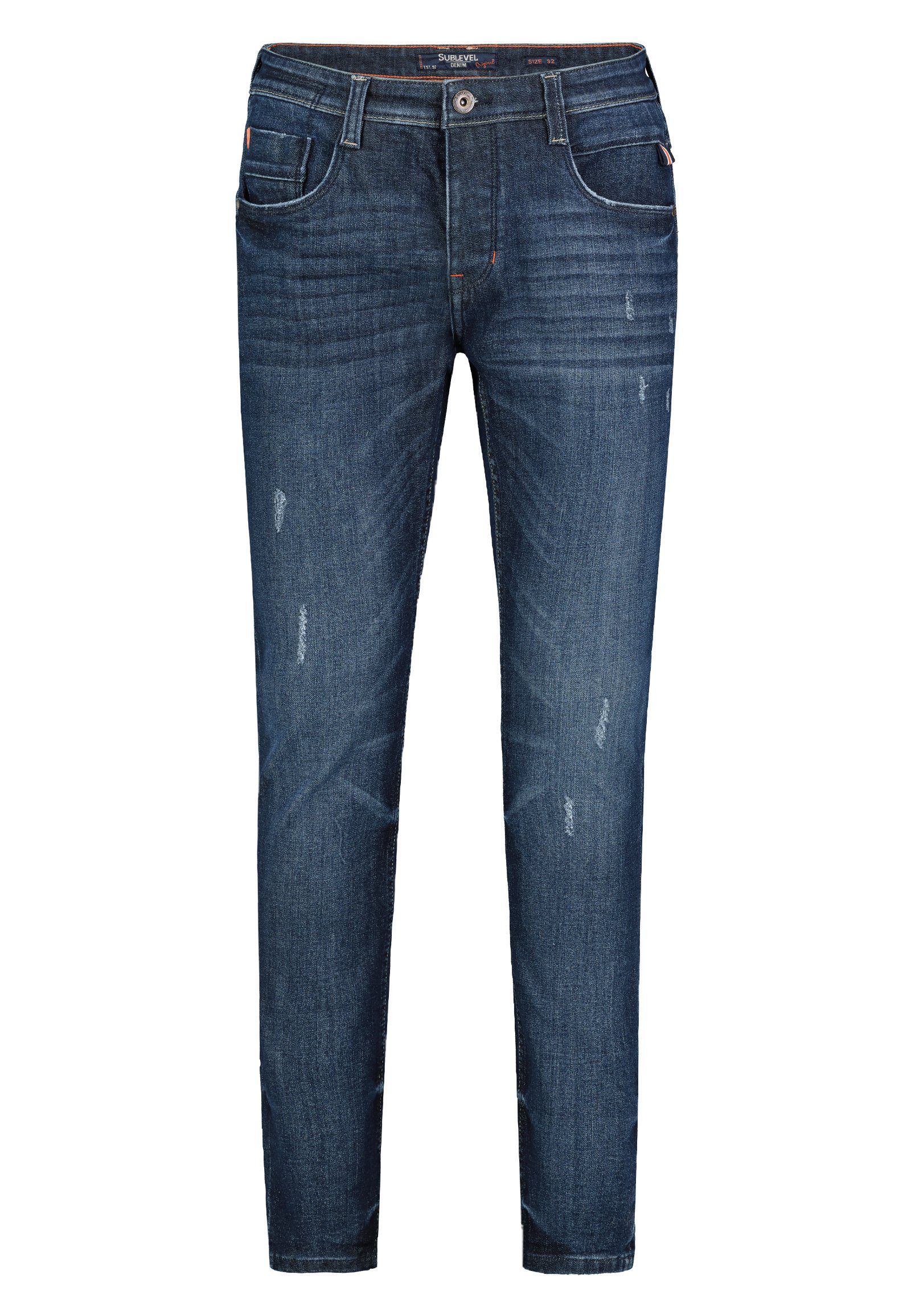 SUBLEVEL Slim-fit-Jeans Sublevel Herren Jeans Hose Basic Stretch Jeanshose günstig online kaufen
