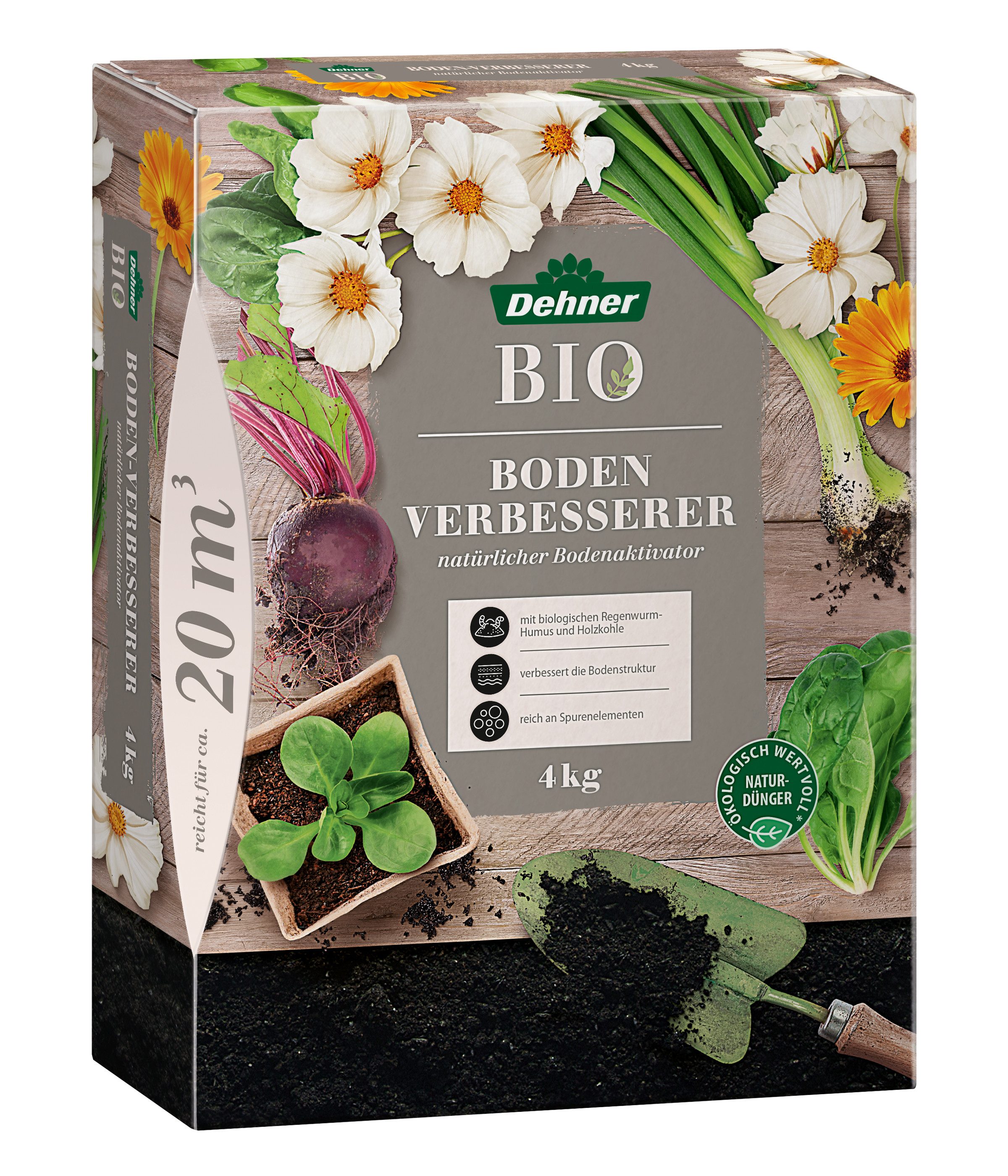 Gartendünger NPK-Dünger, natürlicher Boden-Aktivator, 4 kg ca. 20 qm