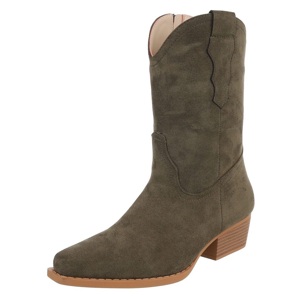 Ital-Design Stilvoller Cowboystiefel mit praktischem Reißverschluss günstig online kaufen