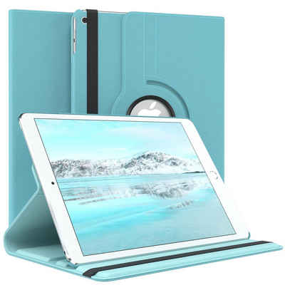 EAZY CASE Tablet-Hülle Rotation Case für Apple iPad Air 2 9,7 Zoll, Schutzasche für Tablets Flipcase Hülle Kratzschutz Displayschutz Blau