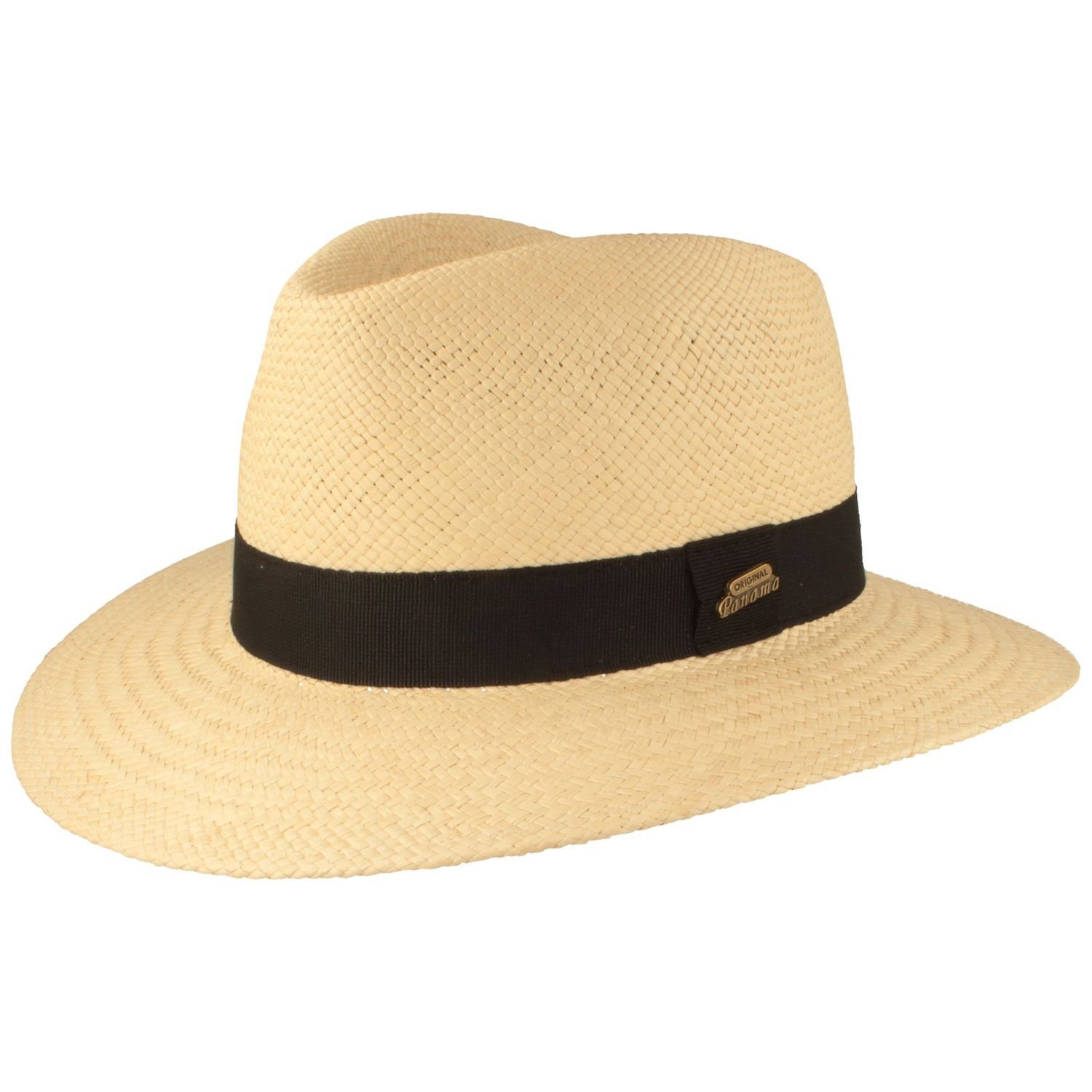 Breiter Strohhut Eleganter original Panama Hut UV-Schutz 50+ günstig online kaufen